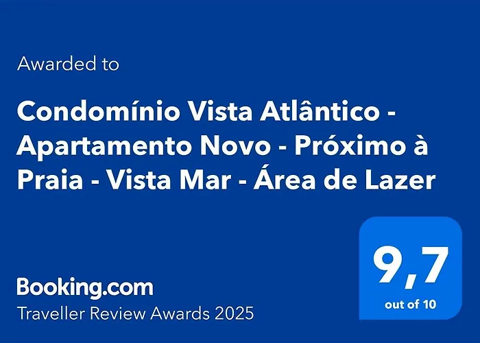 Condominio Vista Atlantico - Apartamento Novo - Proximo A Praia - Vista Mar - Area De Lazer